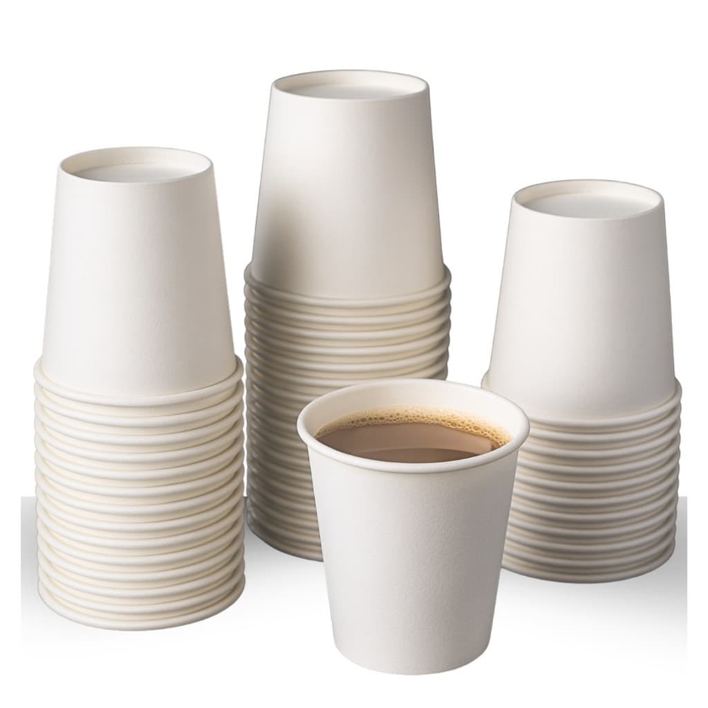 Kit c/ 50, 100 ou 200un de Copo de Papel | 50ml, 120ml, 180ml ou 240ml | Branco, Sustentável