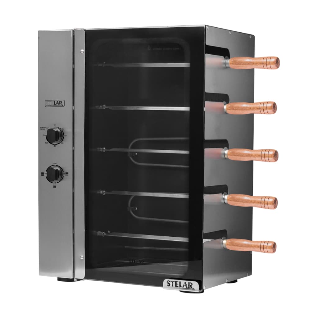 Churrasqueira Elétrica 5 Espetos Rotativos Stelar Vertical G5