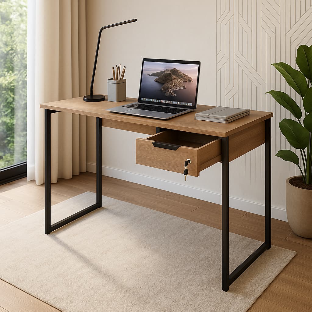 Mesa Escrivaninha Para Computador Home Office Quarto Sala Estudo ONIX