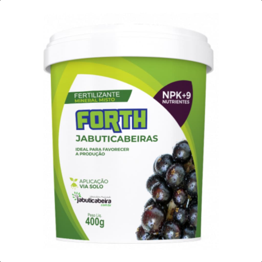Fertilizante Adubo Forth Jardim Jabuticabeiras Balde 400g Frutificação Crescimento Produção