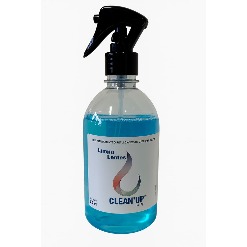 Limpa Lentes 500ML Válvula Gatilho + Tampa, Limpa Vidros, Lentes, Óculos, Celular, Viseiras