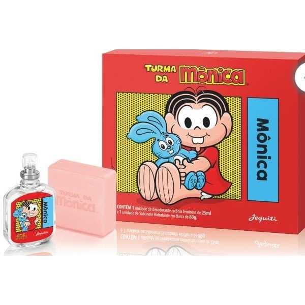 Kit Colônia  e Sabonete Turma da Mônica jequiti