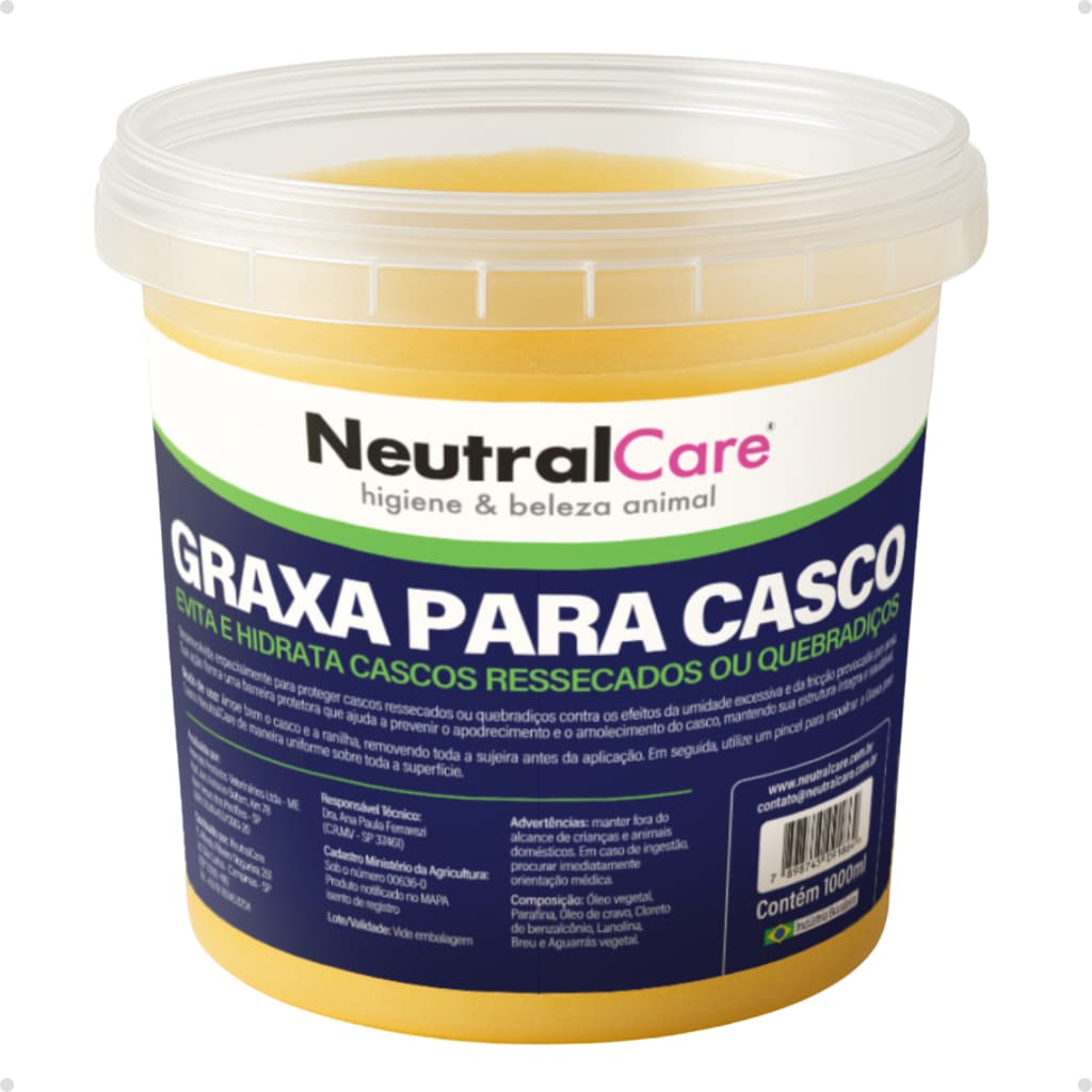 Graxa Hidratação Proteção Casco Cavalo 1kg