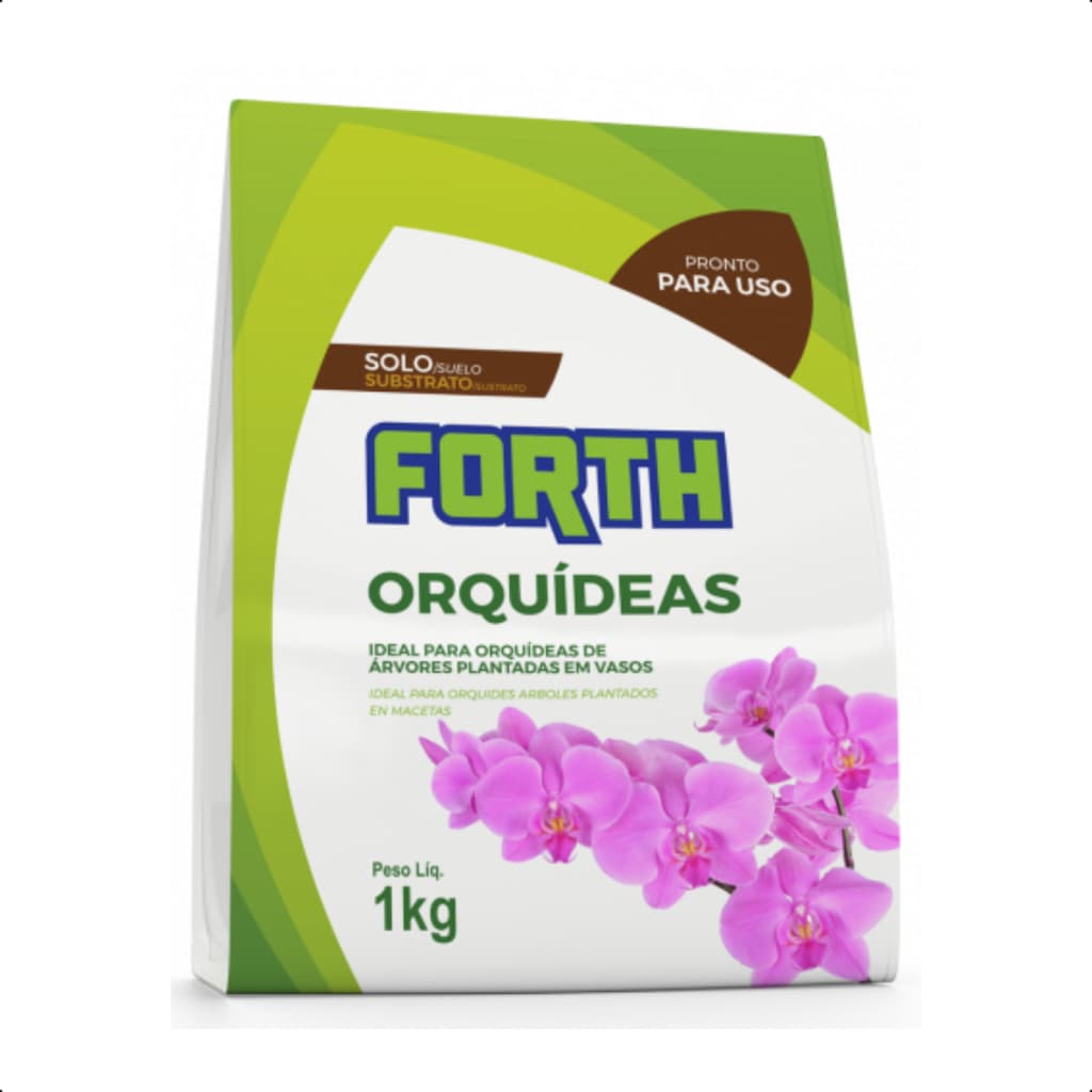 Substrato Solo Forth Jardim Orquídea 1kg Fibra de Coco Casca de Pinus Humus De Minhoca