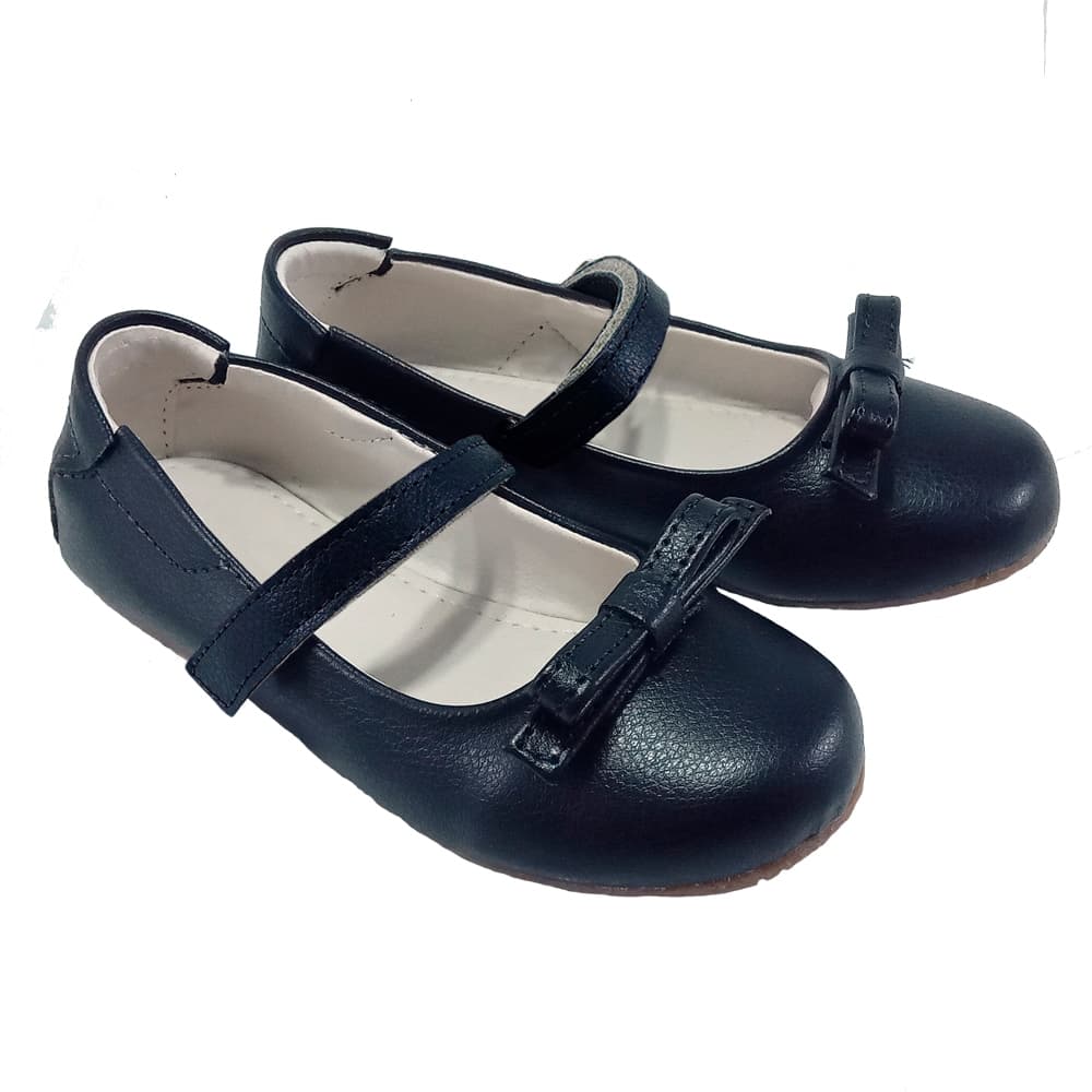 Sapatilha Infantil Menina Enfeite Laço Ajuste Velcro Sapato Boneca Bailarina Macia Confortável