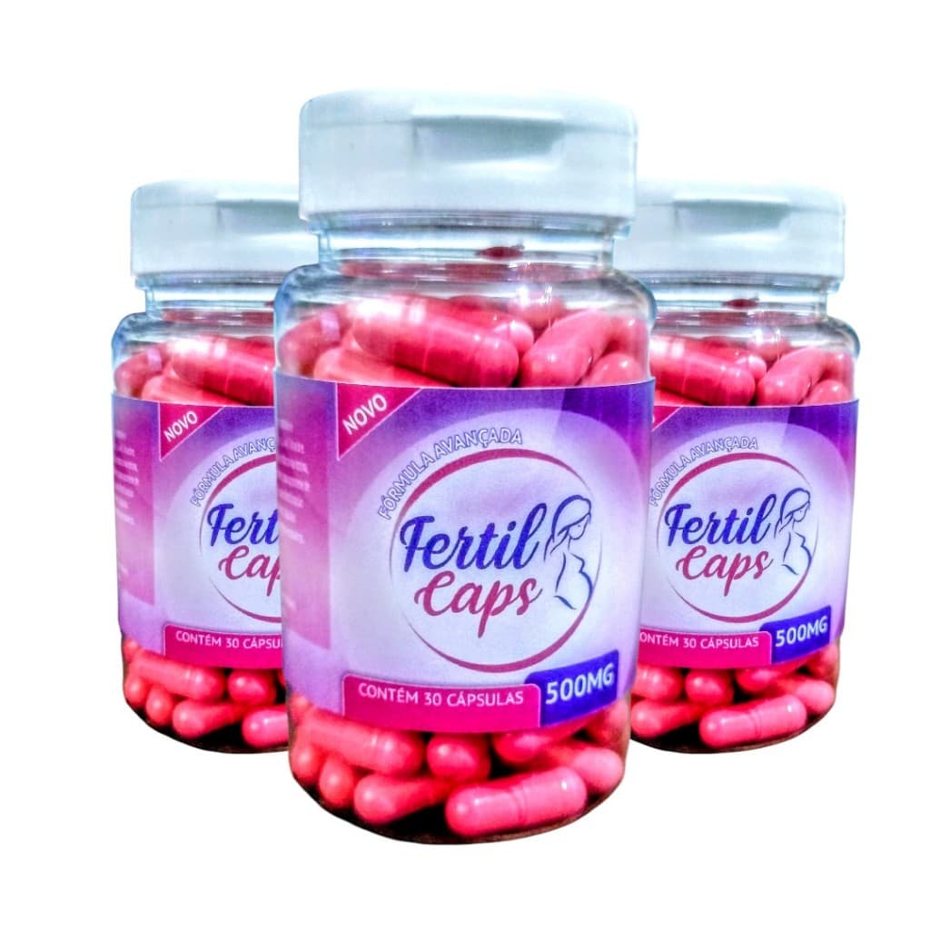 3-potes Fertil Caps 30 capulas- 3 meses de uso