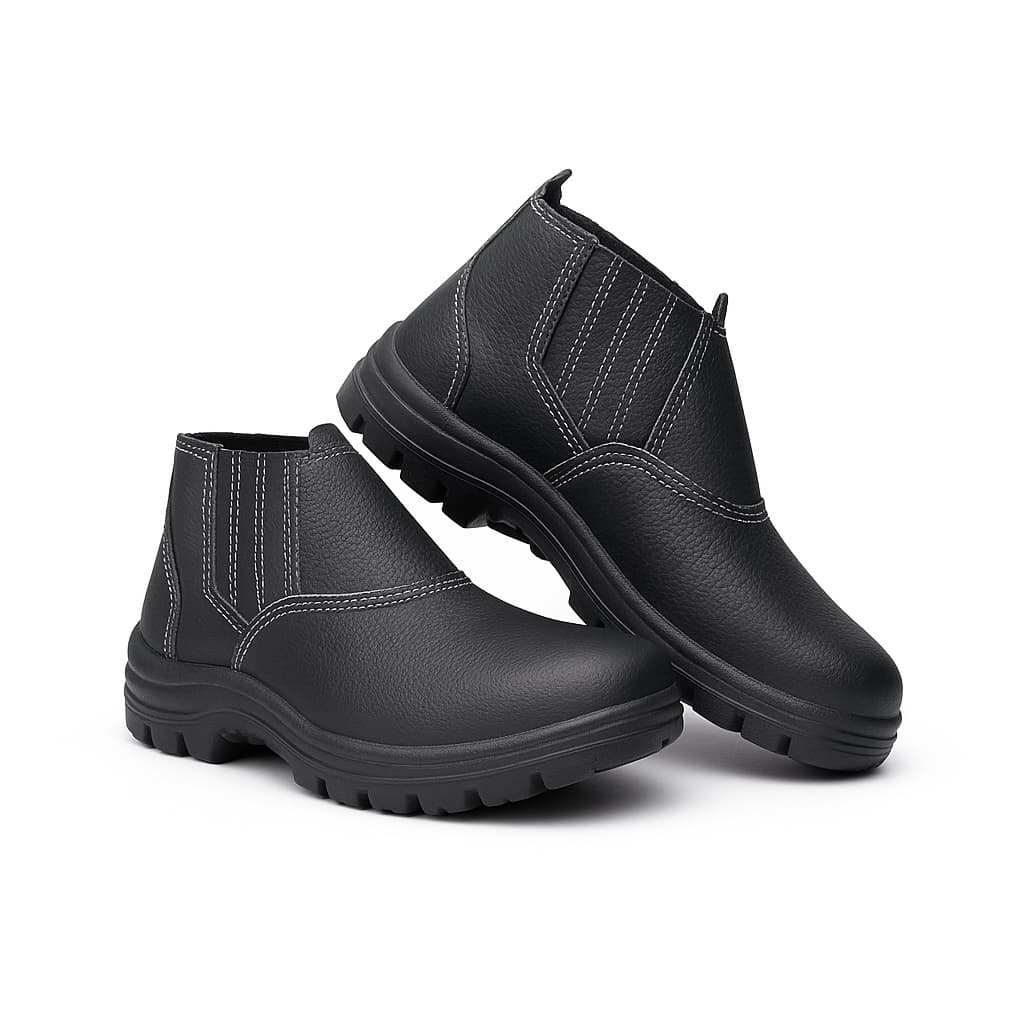 Bota De Segurança Botina Para Trabalhos Pesados Bico PVC com CA