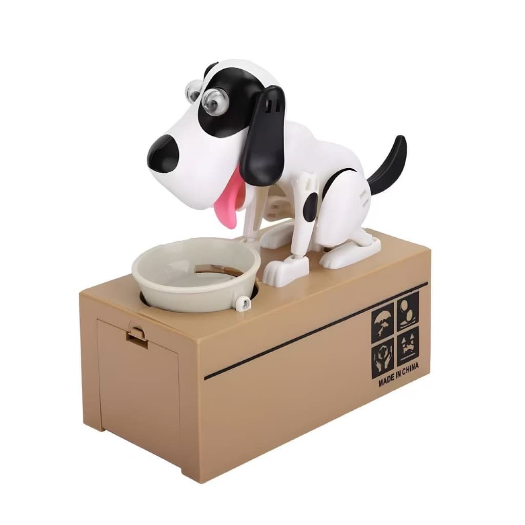 Cofrinho Robótico Cachorrinho Que Come Moedas Decoração Lindo