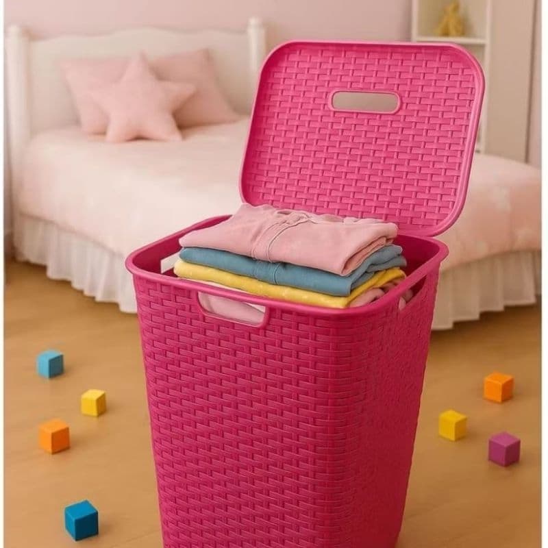 CESTO DE ROUPA RATTAN 60 LITROS