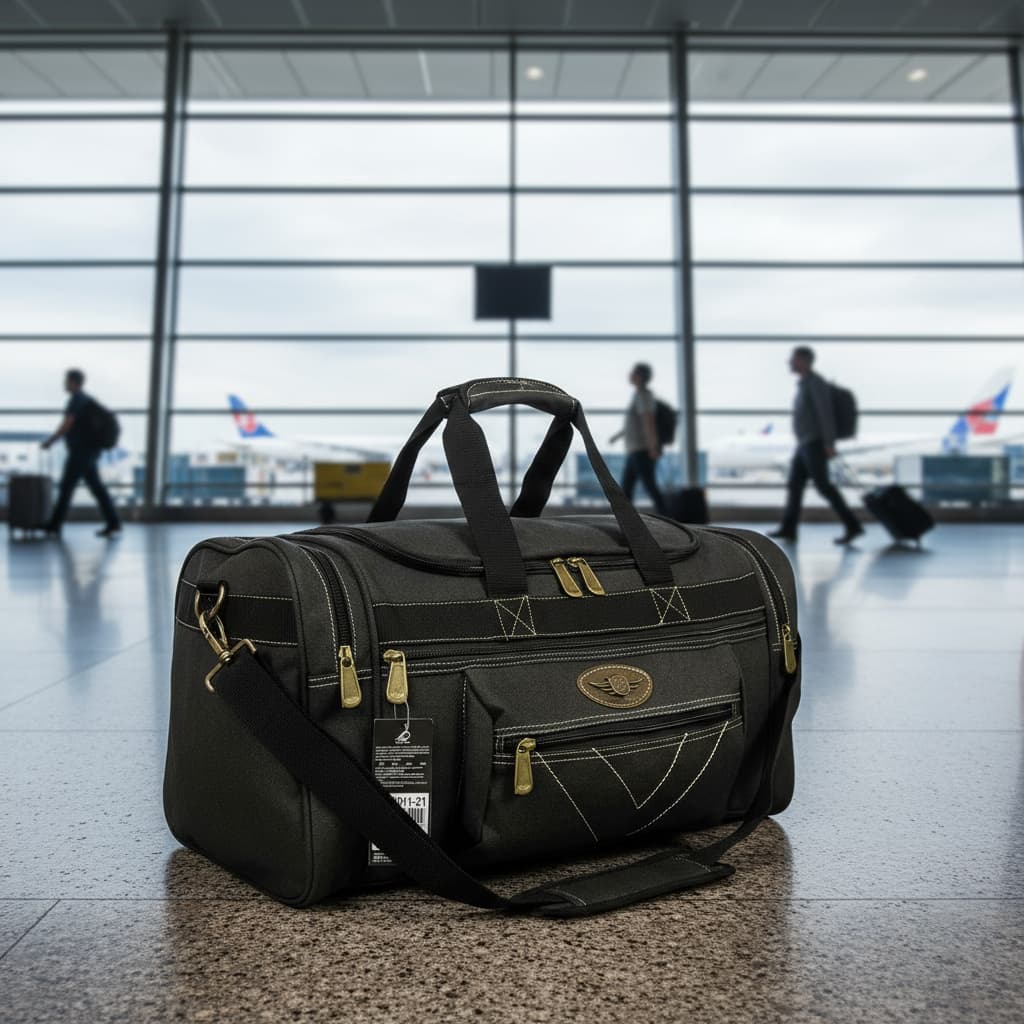 Mala De Mão Viagem Grande Kvn Em Lona De Qualidade JA701121