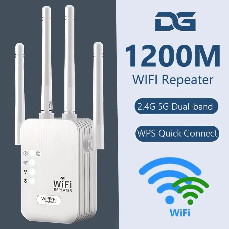 Repetidor Amplificador De Sinal Wifi Amplifier 1200/mbps Ultra Rápido sinal forte 110v/220v G8