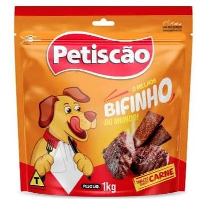Petisco Bifinho Tablet Mastigável de Carne ou Frango 1kg - Petiscão