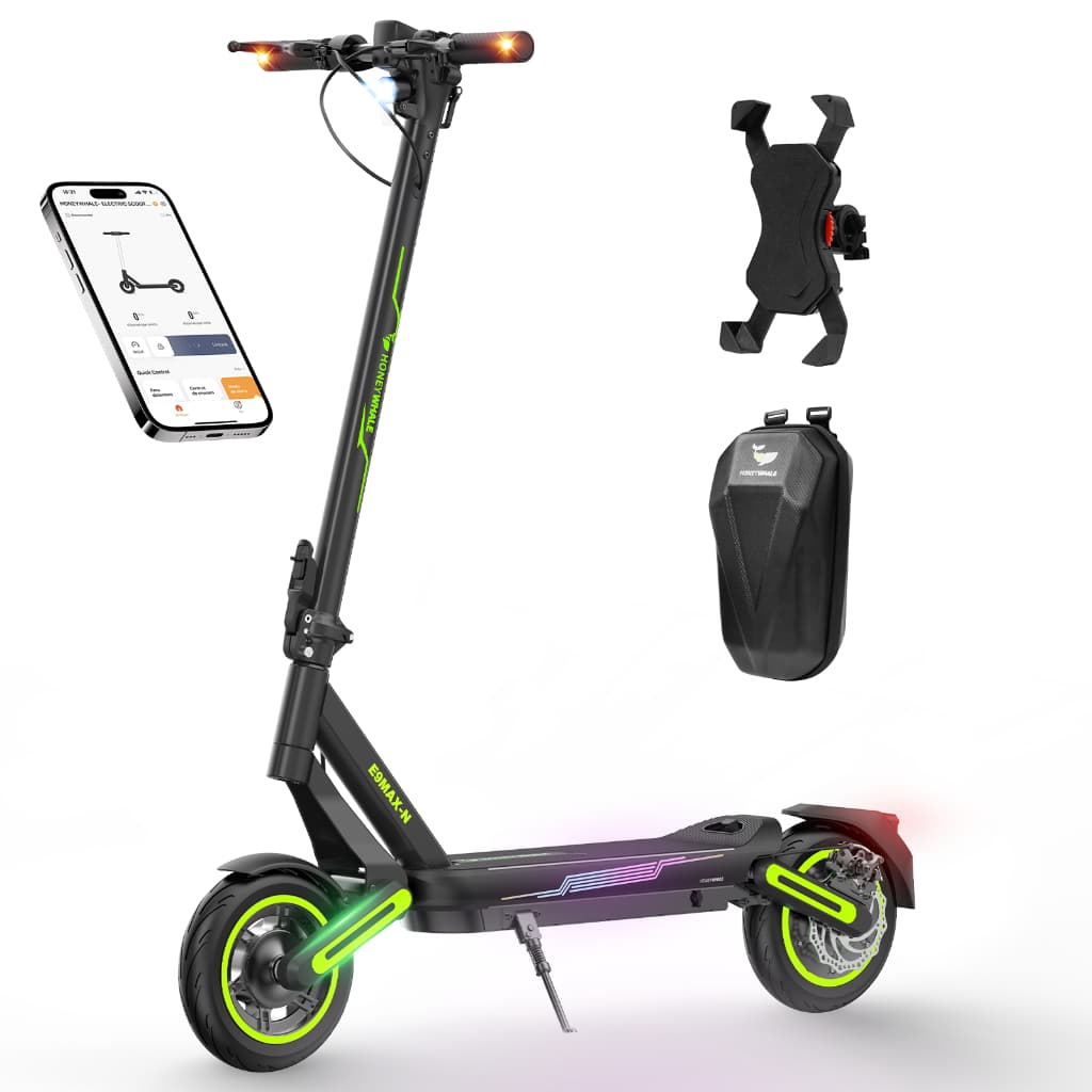 650W HONEYWHALE E9MAX-N Patinete Elétrico Scooter 32KM/H Velocidade, 40KM Autonomia