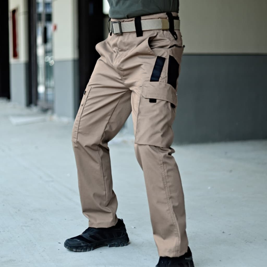 Calça Cargo Militar Tecido Rip Stop Trilha Masculina Camping Aventura Airsoft Paintball Tiro Esportivo Pesca - QUALY