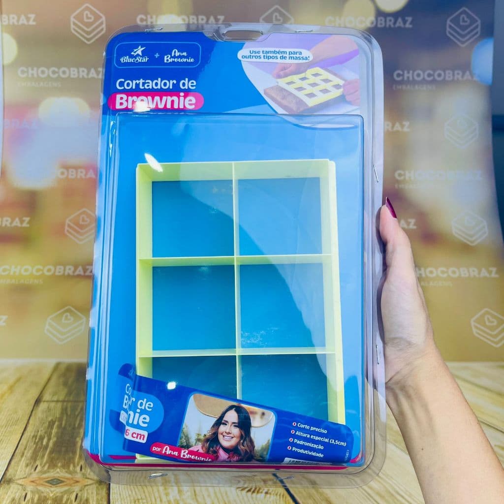 CORTADOR DE BROWNIE QUADRADO 6x6 Blue Star (M) OFF