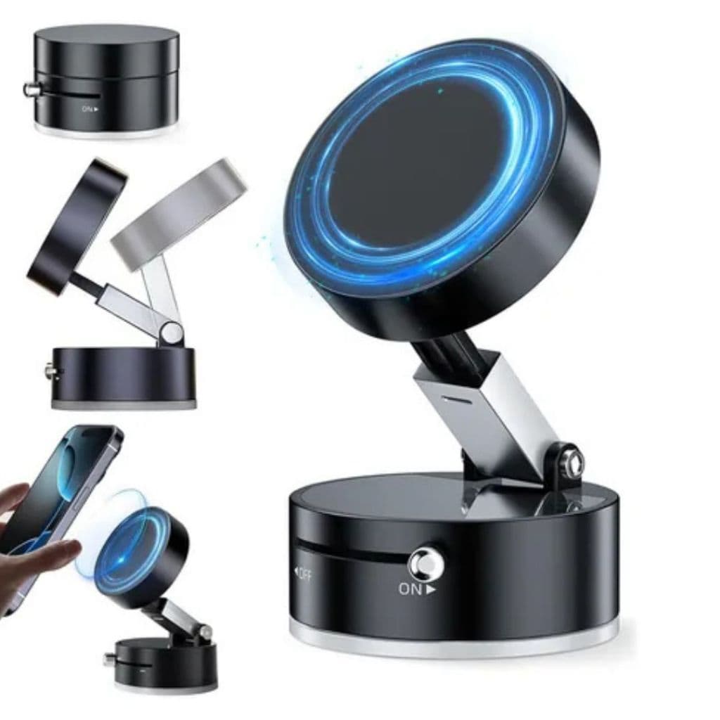 360°Suporte dobrável para celular Suporte magnético de adsorção de carro a vácuo dupla face.XHL_HOME