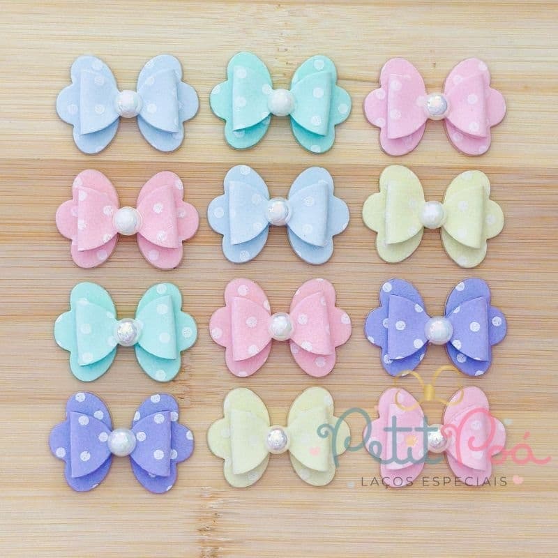 ADESIVO PET LAÇO POÁ CANDY - BANHO E TOSA (12 UNIDADES)