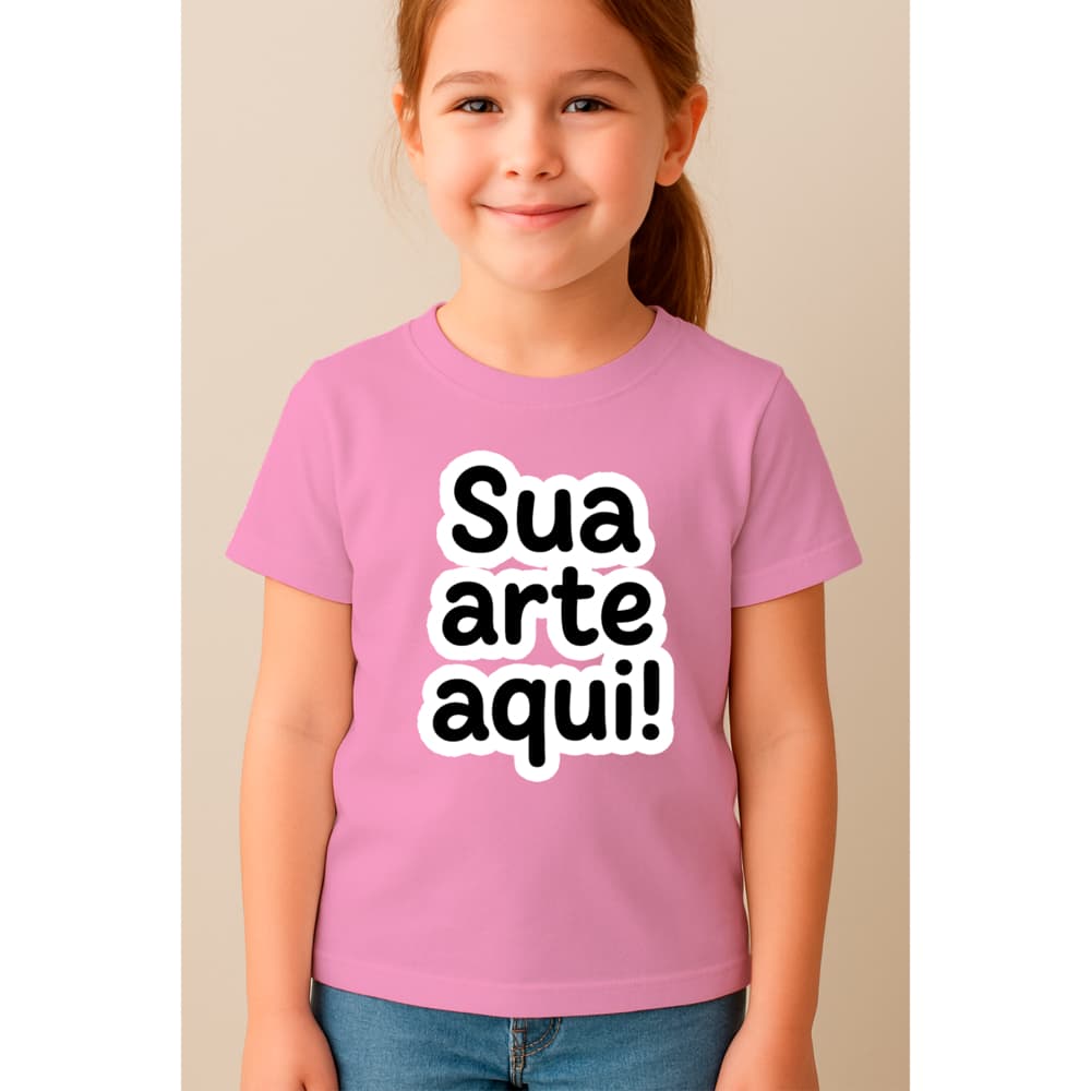 Camiseta Feminina Masculina Infantil Personalizada Sua Arte Desenho Animado Personagem 100% Algodão