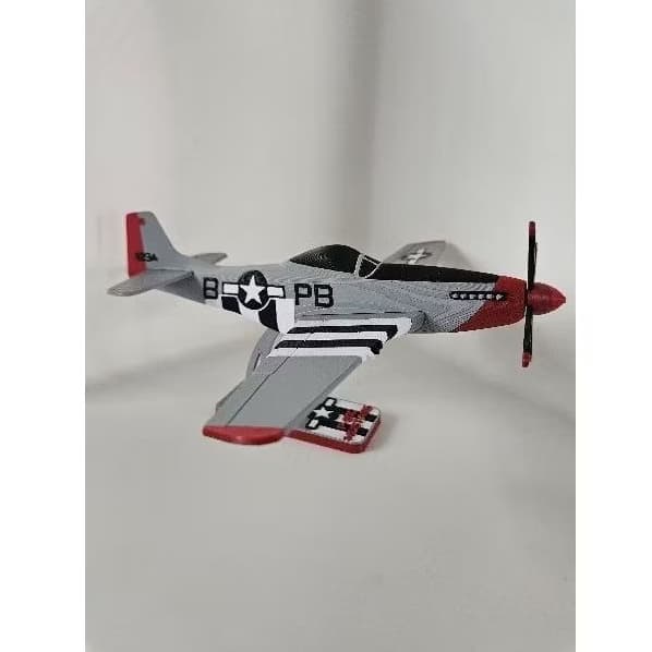 Miniatura Avião Militar Mustang P51D Coleção Decoração Estusiasta Sala quarto estante Escritório