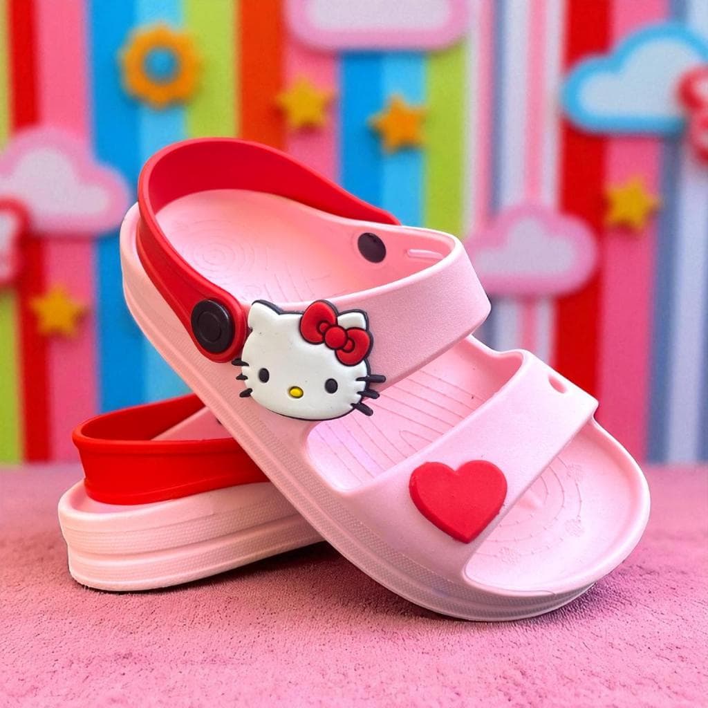 Papete Gatinha Charmosa Kids  Sandália Babuche Infantil Estilosa e Antiderrapante