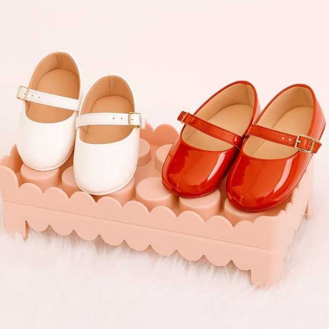 Kit 2 pares Sapatilha Bebê Verniz Infantil Lisa Luxo do 14 ao 19 Menina Boneca