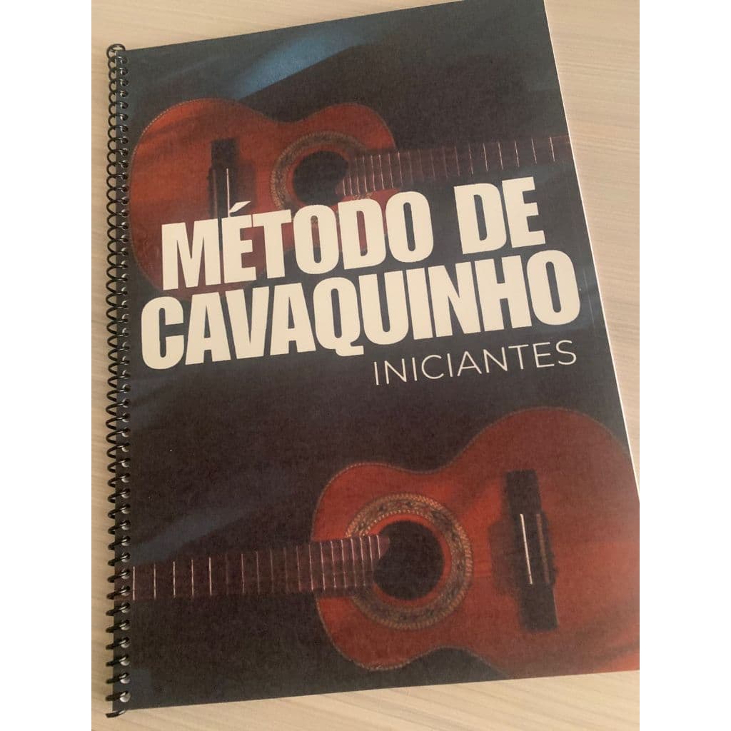 Cavaquinho Método Apostila Encadernado Espiral para aprender tocar iniciantes