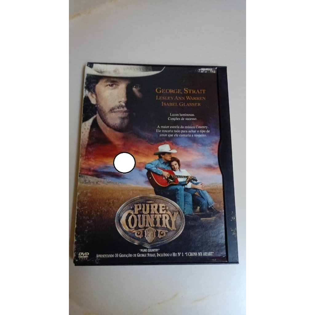 DVD PURE COUNTRY - ORIGINAL - ESTOJO SNAPCASE