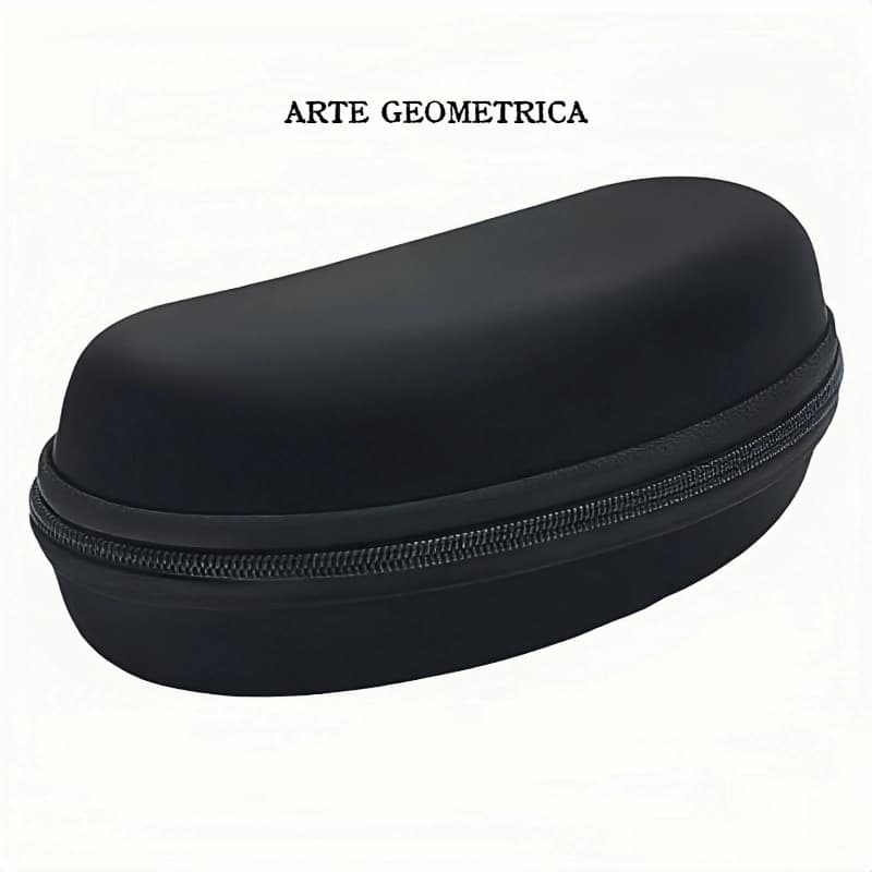【Arte】estojo de óculos丨Estojo preto para óculos ou óculos de sol com zíper