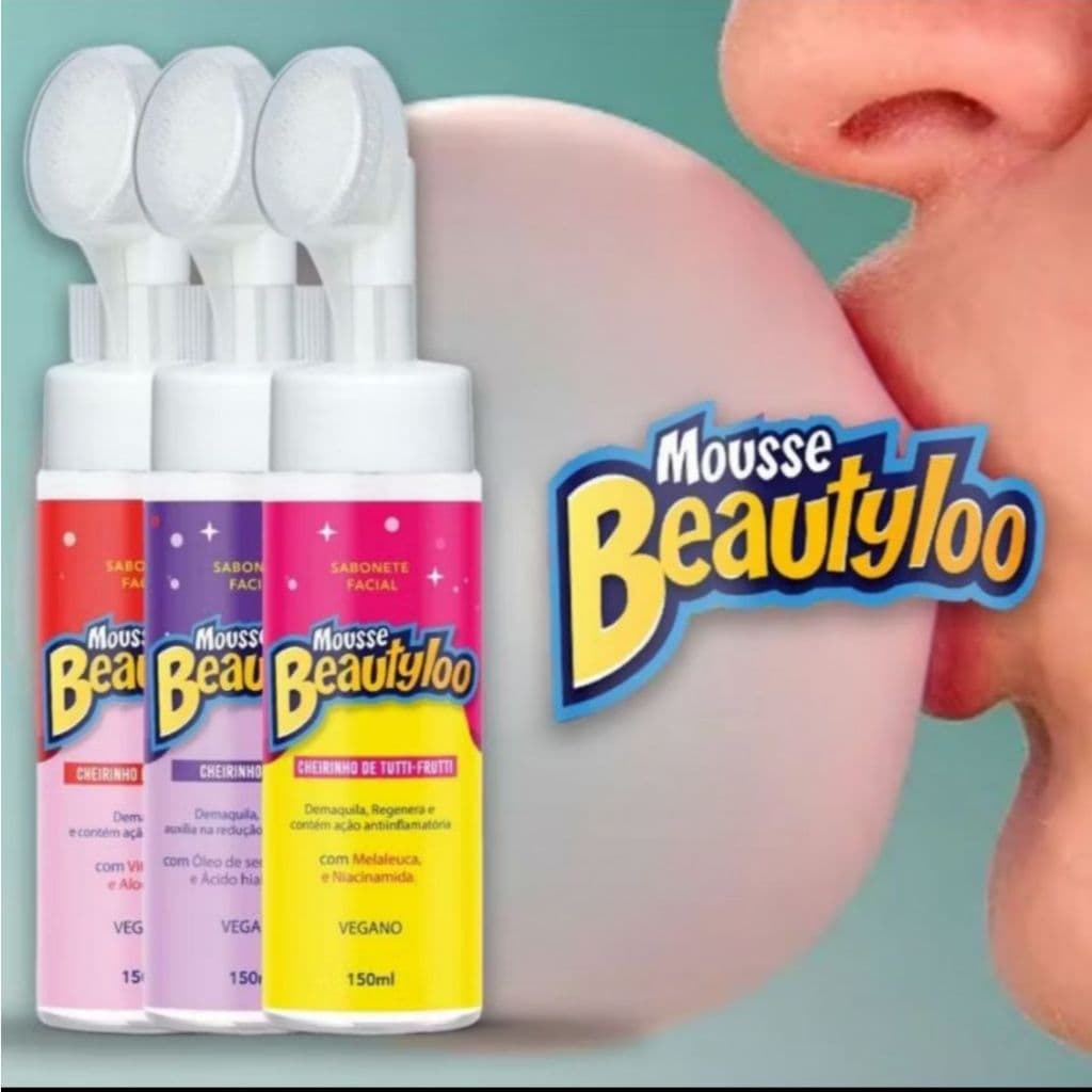 Mousse Beautyloo Sabonete Facial com Escovinha by Face Beautiful 150ml
