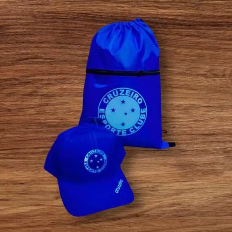KIT BONÉ DO CRUZEIRO MAIS MOCHILA ACADEMIA PORTA CHUTEIRA