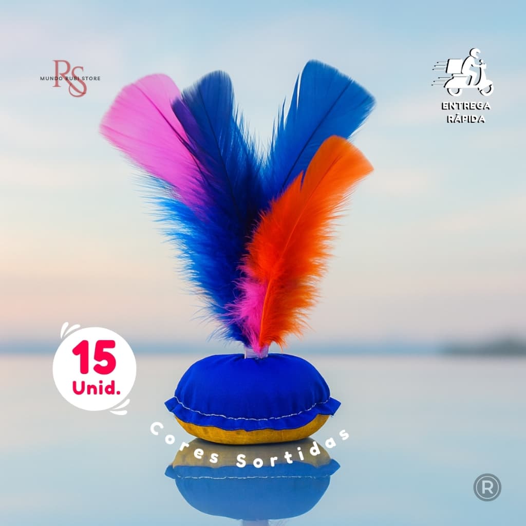 Kit 15 Petecas Infantil Coloridas Brinquedo Festa Escolar Lembrancinha Prendas - Envio Imediato