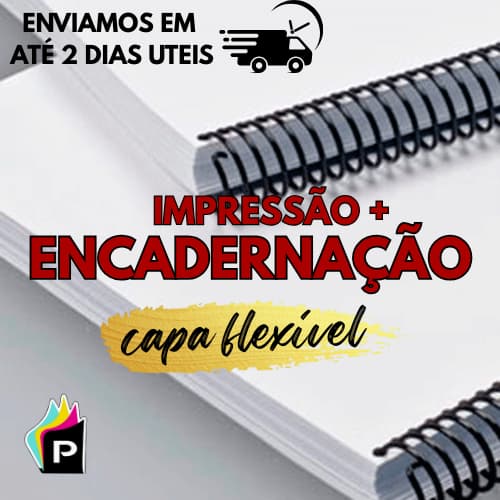 Impressão de Apostilas com Encadernação variações de até 500 páginas frente e verso