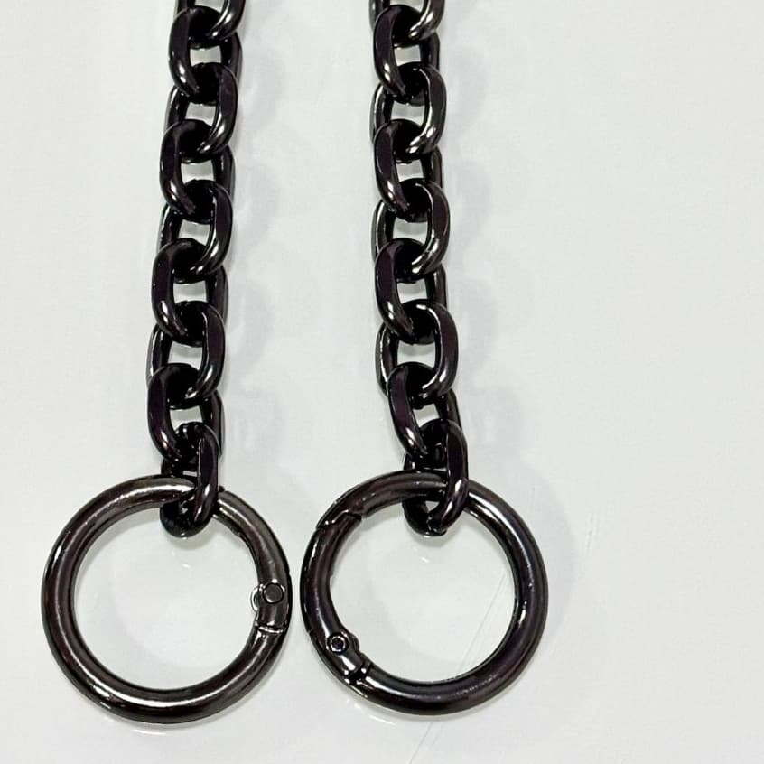 Alça Corrente Lixada Com Mosquetão Argola 1.00 MT Para Bolsa Até 5 Kilos