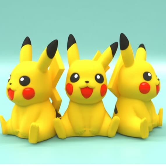 Boneco Pikachu Pokémon 3D Colecionável – Modelo Decorativo e Exclusivo para Fãs