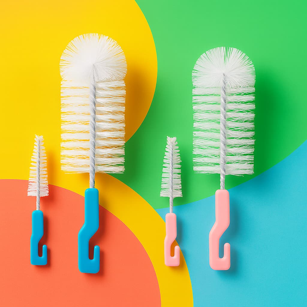 Kit Bebê Escova Mamadeira, Bicos e Garrafas Infantil