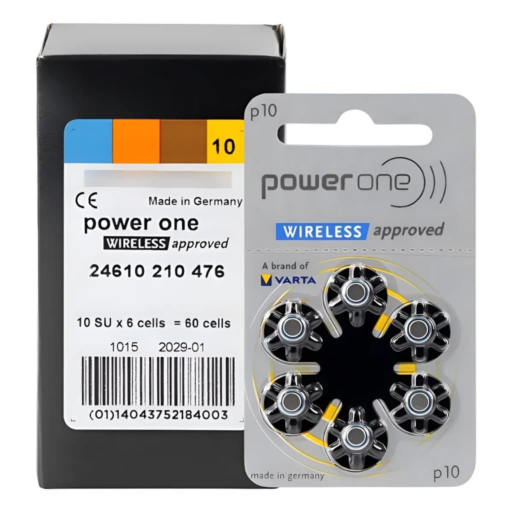 60 Und. tamanho 10 Pr70 Aparelho Auditivo PowerOne