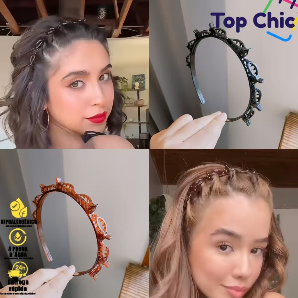 Acessórios para cabelo - Grampo de cabelo de artefato para fixação de franjas Grampo bico de pato