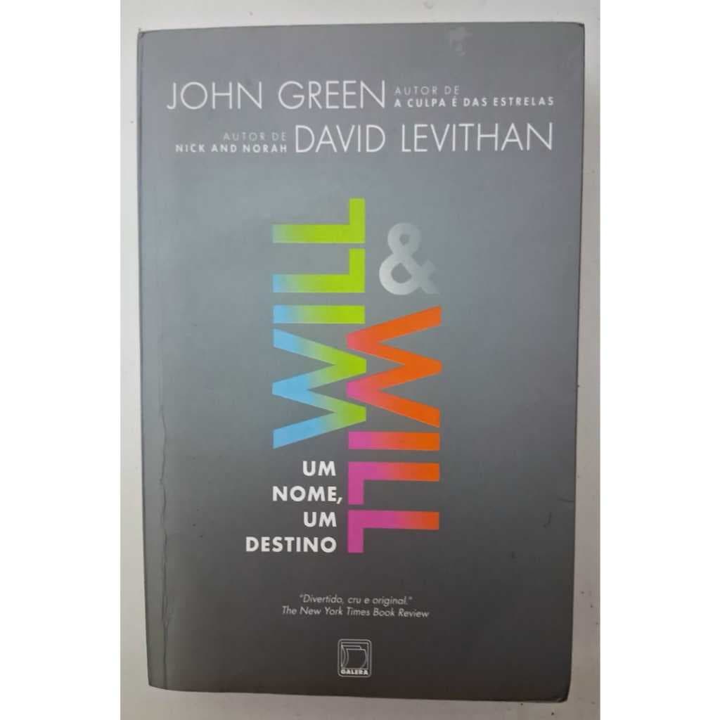 Livro "Will & Will : um nome, um destino", de John Green e David Levithan (Romance LGBT)