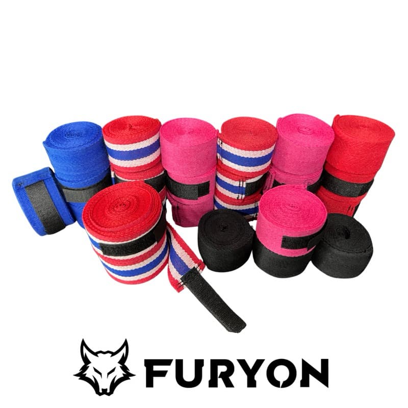 Bandagem algodão (par) 3metros e 5metros para Muaythai, Boxe ,Sanda, kickboxing, MMA, Artes Marciais