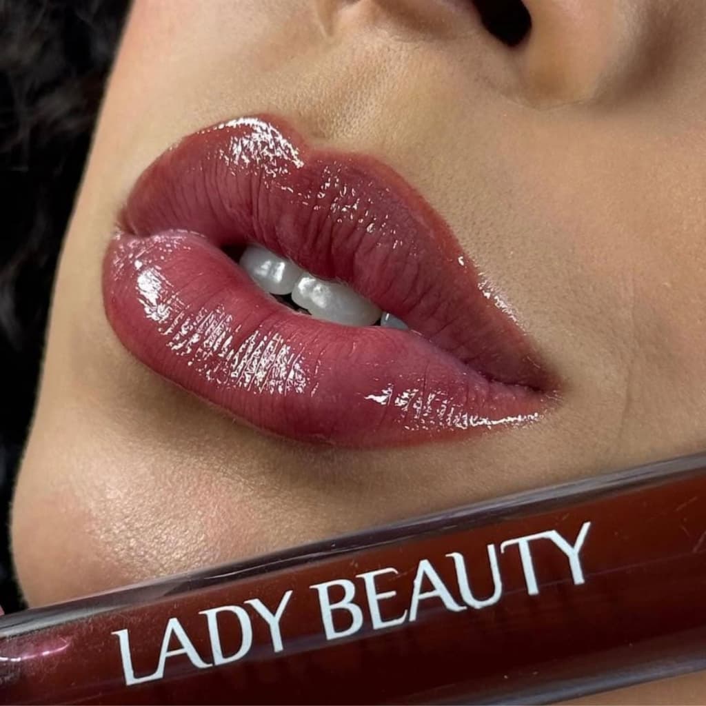 Lip Gloss Volumoso Aumenta Boca Efeito Preenchimento Labial Acido Hialurônico - Lady Beauty