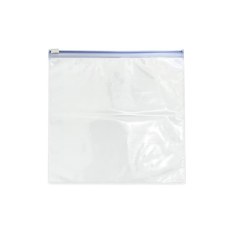 Saco transparente PVC 20x20cm c/ zip lock - viagem internacional, moda praia