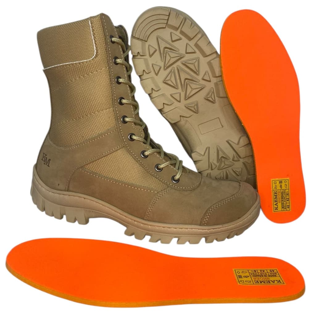 coturno tática militar couro legitimo bota exército solado borracha antiderrapante ziper lateral