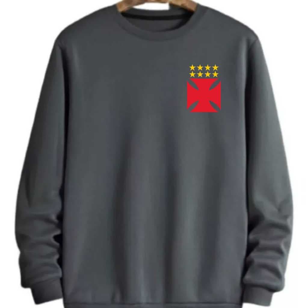 Careca Blusa Sem Capuz Vasco Moletom Masculino Feminino Promoção