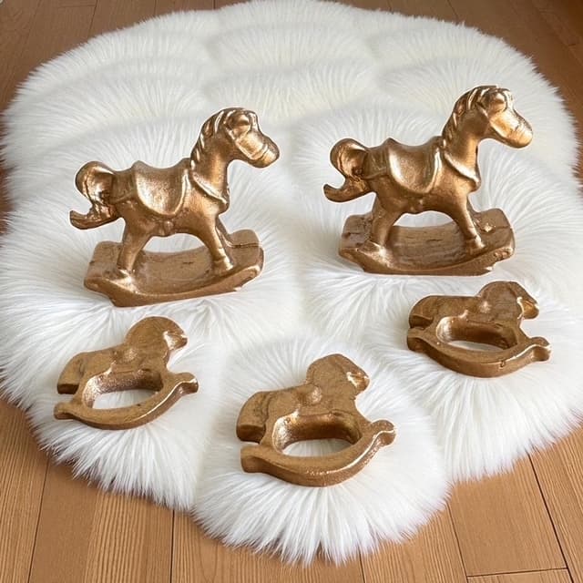 Apliques de resina decorado para kit higiene do bebe tema Cavalinho