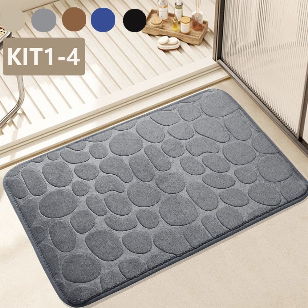 Tapete de Porta Para Banheiro Macio Antiderrapante para Sala e Quarto 60x40cm