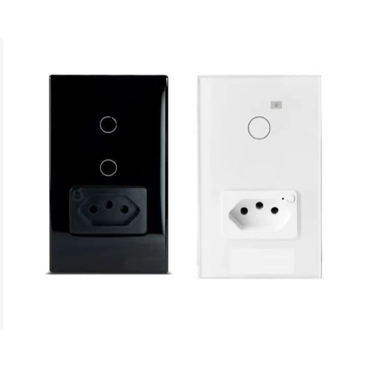 Interruptor Inteligente 1  2 Botão + Tomada Wifi Smart