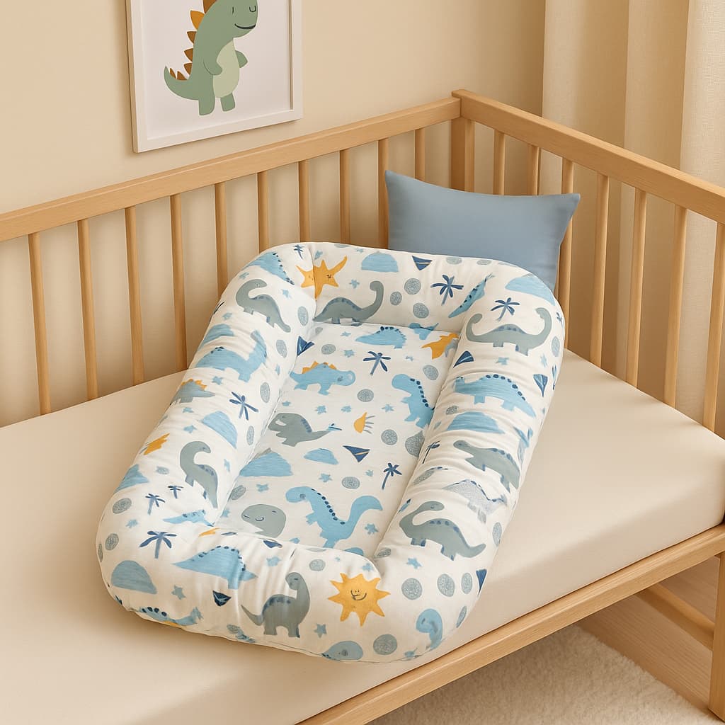 Ninho Redutor Casulinho de Berço Menino e Menina Estampado 100% Algodão - Várias Cores