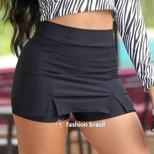 Kit 1 a 4 Short Saia Feminino Cintura Alta | Moda Confortável Casual e Academia