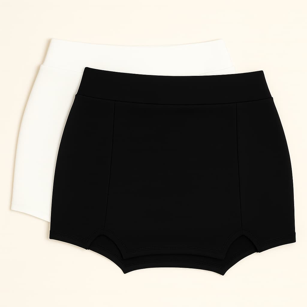 Kit 1 a 4 Short Saia Feminino Justo Cintura Alta Moda Confortável Casual e Academia