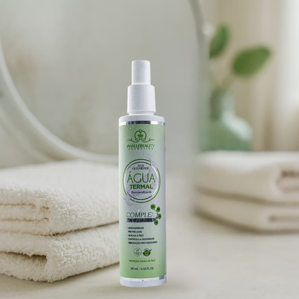 Água Termal Phállebeauty (Antioleosidade, Acne, Control, hidratação, facial, calmante, maquiagem.)